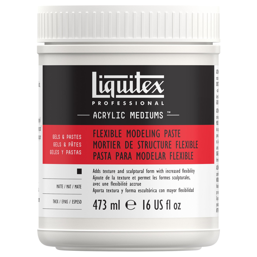 Pasta modelująca do farb akrylowych i olejnych - Liquitex - elastyczna, 473 ml