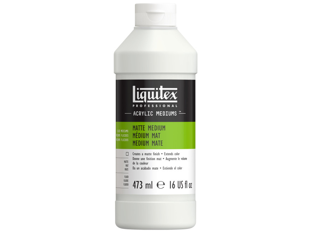 Medium do farb akrylowych Matte - Liquitex - matowe, 473 ml