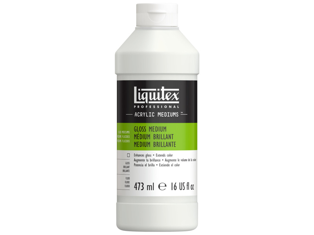 Medium do farb akrylowych Gloss - Liquitex - połysk, 473 ml