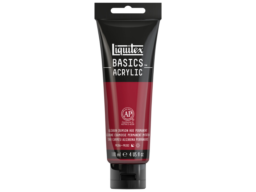 Basics Acrylic paint - Liquitex - 116, Alizarin Crimson Hue Permanent, 118 ml