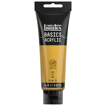 Farba akrylowa Basics Acrylic - Liquitex - 051, Gold, 118 ml