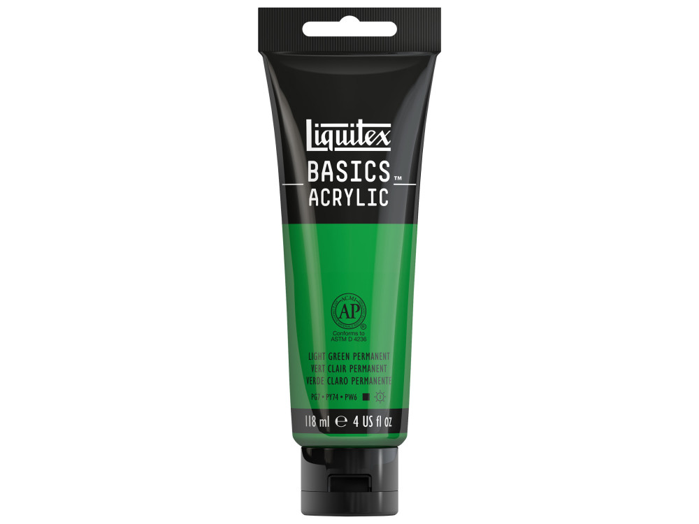 Basics Acrylic paint - Liquitex - 312, Light Green Permanent, 118 ml