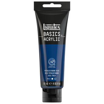 Basics Acrylic paint - Liquitex - 316, Phthalocyanine Blue, 118 ml