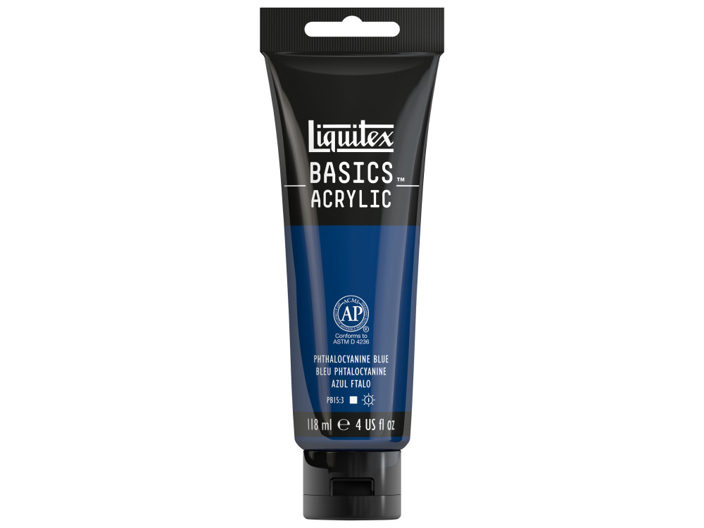 Basics Acrylic paint - Liquitex - 316, Phthalocyanine Blue, 118 ml