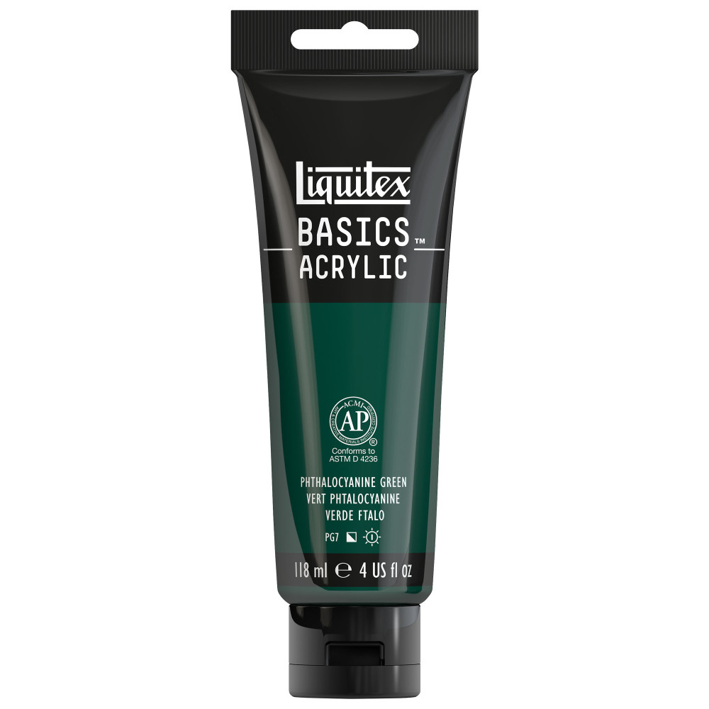 Farba akrylowa Basics Acrylic - Liquitex - 317, Phthalocyanine Green, 118 ml