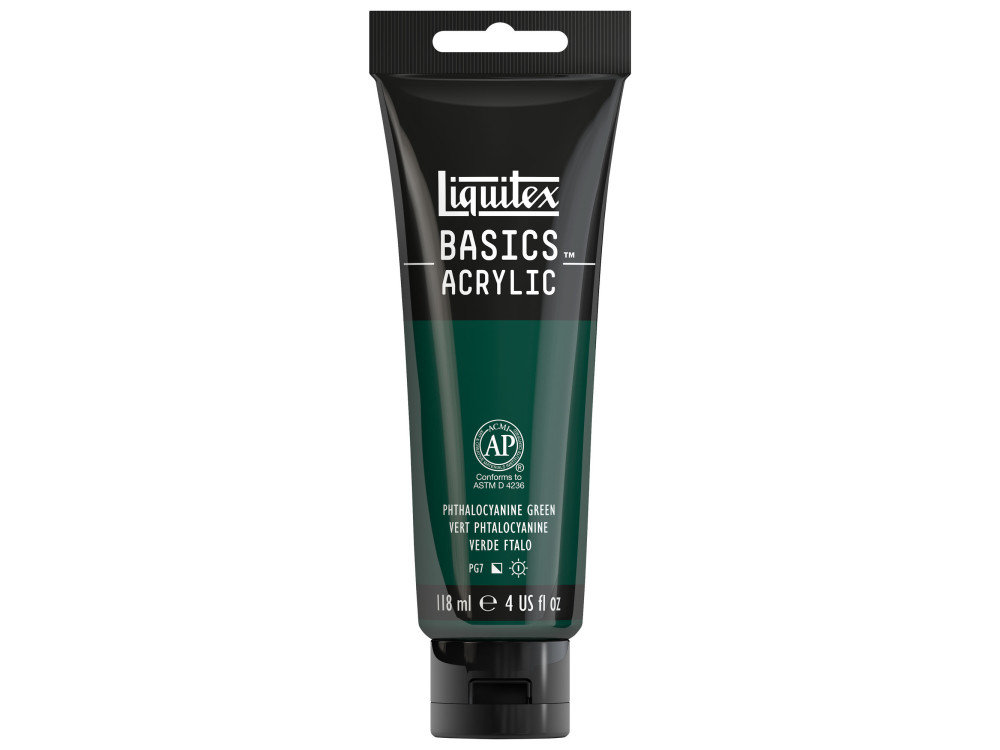 Basics Acrylic paint - Liquitex - 317, Phthalocyanine Green, 118 ml