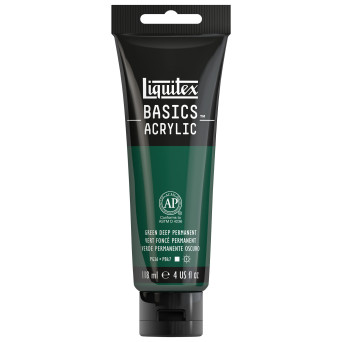Farba akrylowa Basics Acrylic - Liquitex - 350, Green Deep Permanent, 118 ml