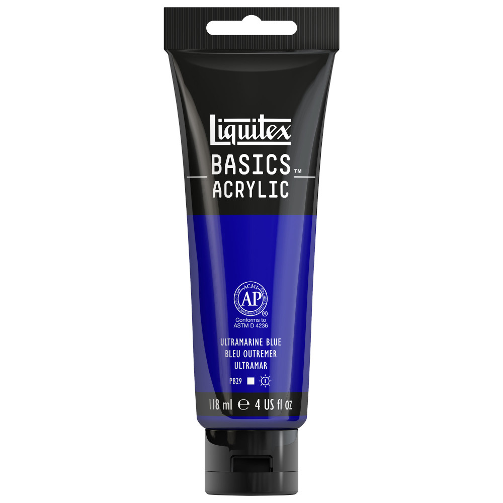 Farba akrylowa Basics Acrylic - Liquitex - 380, Ultramarine Blue, 118 ml