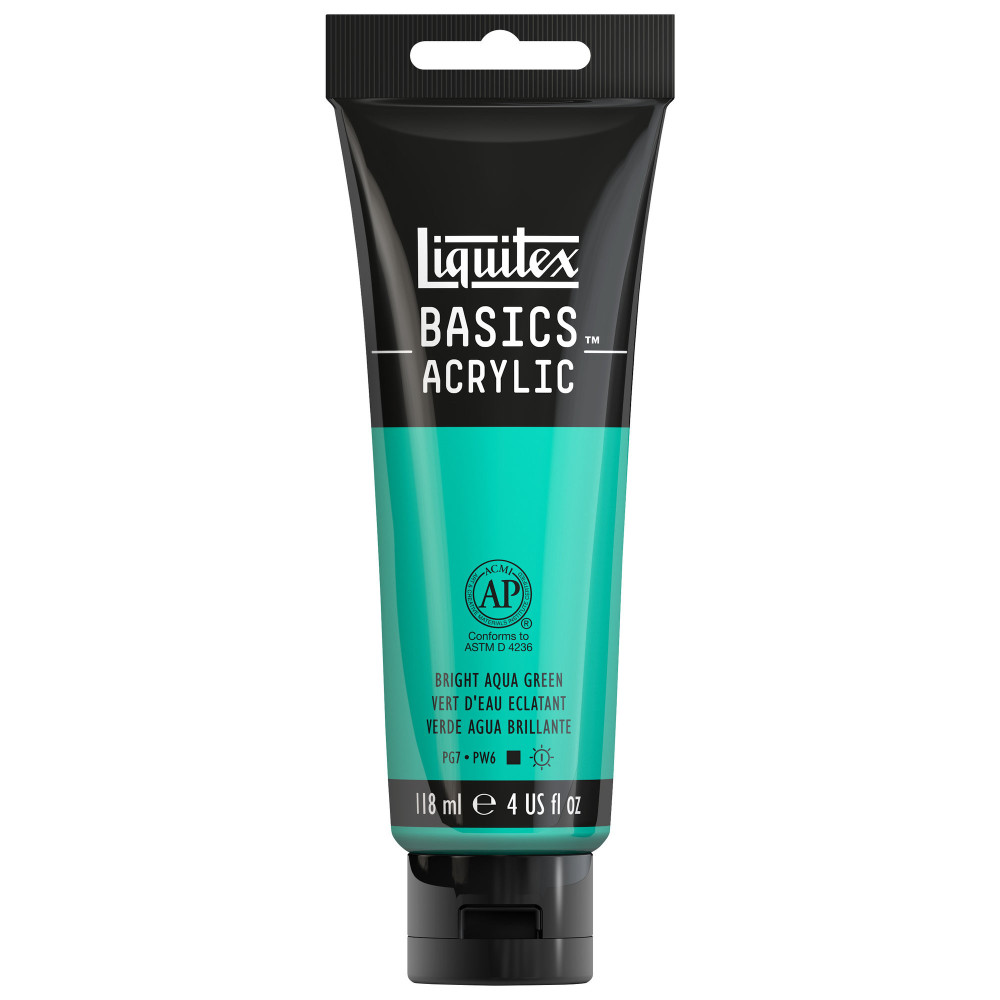Farba akrylowa Basics Acrylic - Liquitex - 660, Bright Aqua Green, 118 ml