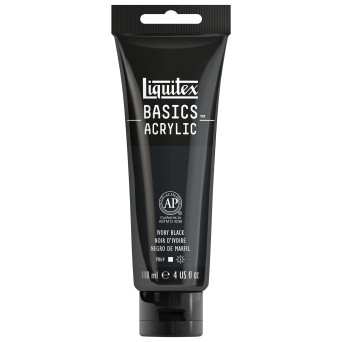 Farba akrylowa Basics Acrylic - Liquitex - 244, Ivory Black, 118 ml