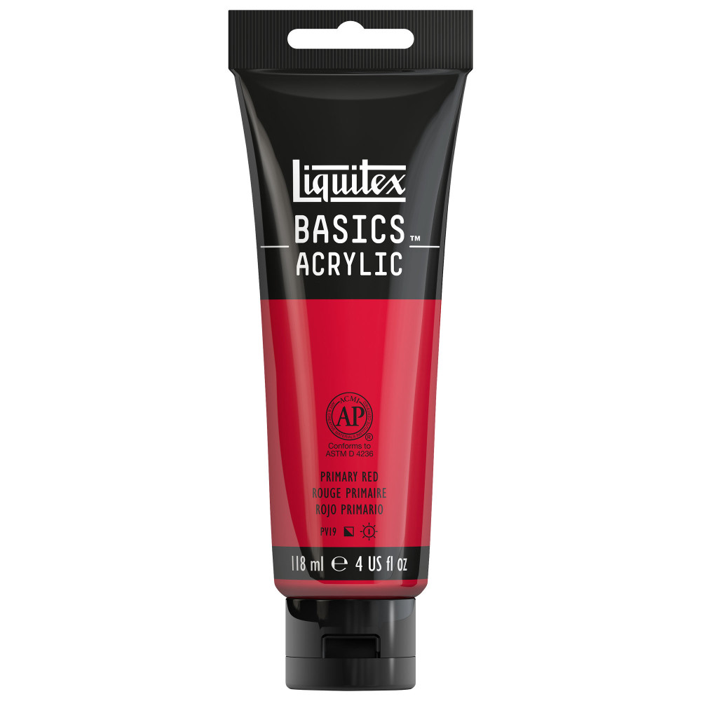 Basics Acrylic paint - Liquitex - 415, Primary Red, 118 ml