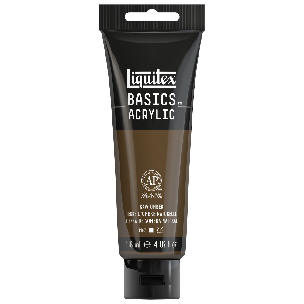 Basics Acrylic paint - Liquitex - 331, Raw Umber, 118 ml