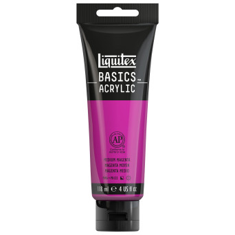 Basics Acrylic paint - Liquitex - 500, Medium Magenta, 118 ml