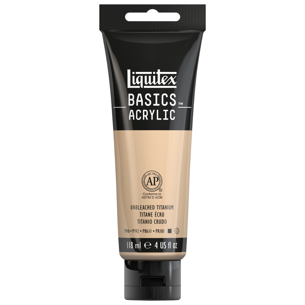 Basics Acrylic paint - Liquitex - 434, Unbleached Titanium, 118 ml