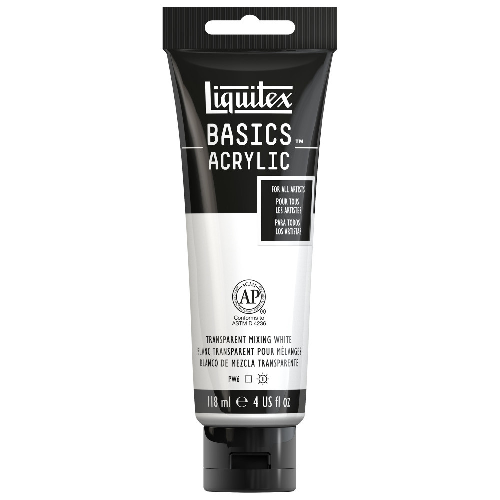 Farba akrylowa Basics Acrylic - Liquitex - 430, Transparent Mixing White, 118 ml