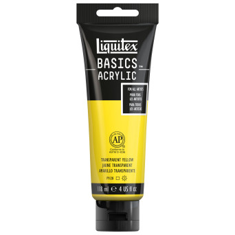 Farba akrylowa Basics Acrylic - Liquitex - 045, Transparent Yellow, 118 ml