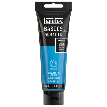 Farba akrylowa Basics Acrylic - Liquitex - 984, Fluorescent Blue, 118 ml