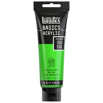 Farba akrylowa Basics Acrylic - Liquitex - 985, Fluorescent Green, 118 ml