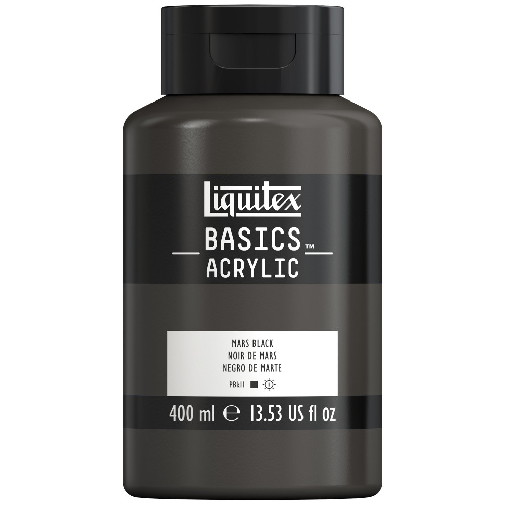 Farba akrylowa Basics Acrylic - Liquitex - 276, Mars Black, 400 ml