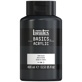 Farba akrylowa Basics Acrylic - Liquitex - 244, Ivory Black, 400 ml