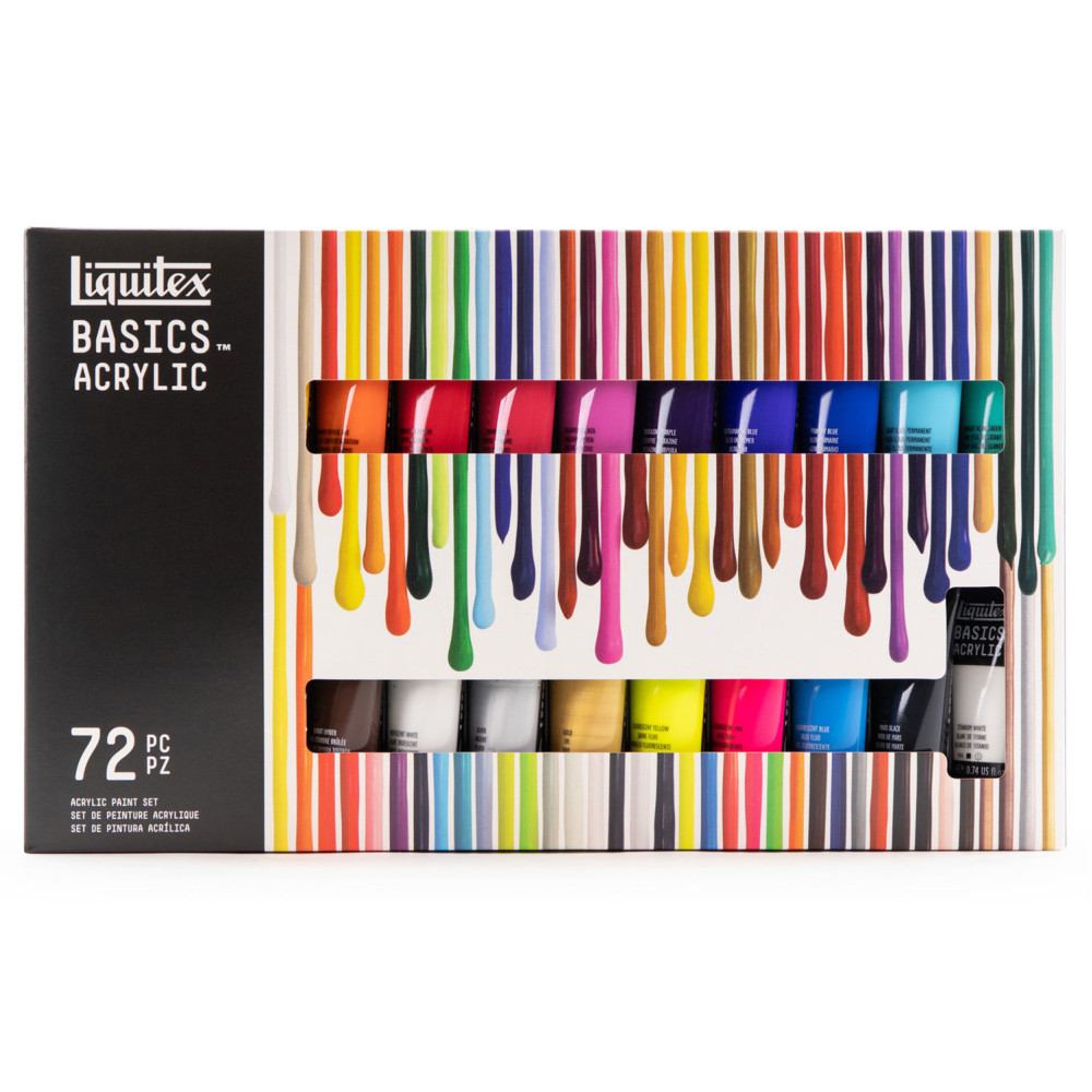 Zestaw farb Basics Acrylic - Liquitex - 72 kolory x 22 ml