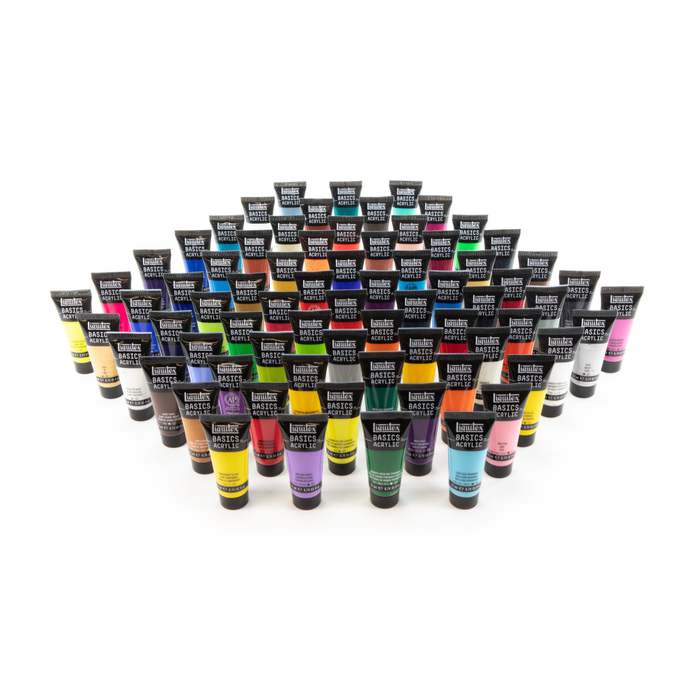 Zestaw farb Basics Acrylic - Liquitex - 72 kolory x 22 ml