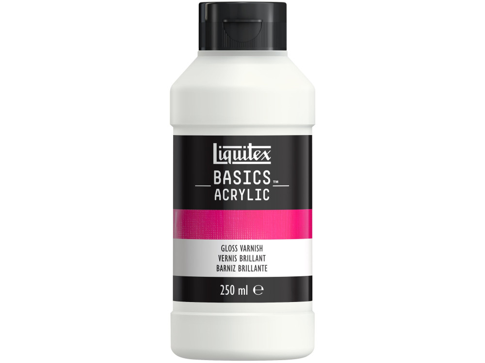 Werniks do farb akrylowych Basics Acrylic - Liquitex - połysk, 250 ml