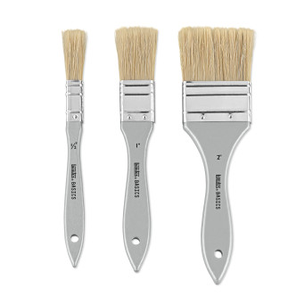 Set of flat, natural Basics brushes - Liquitex - 3 pcs