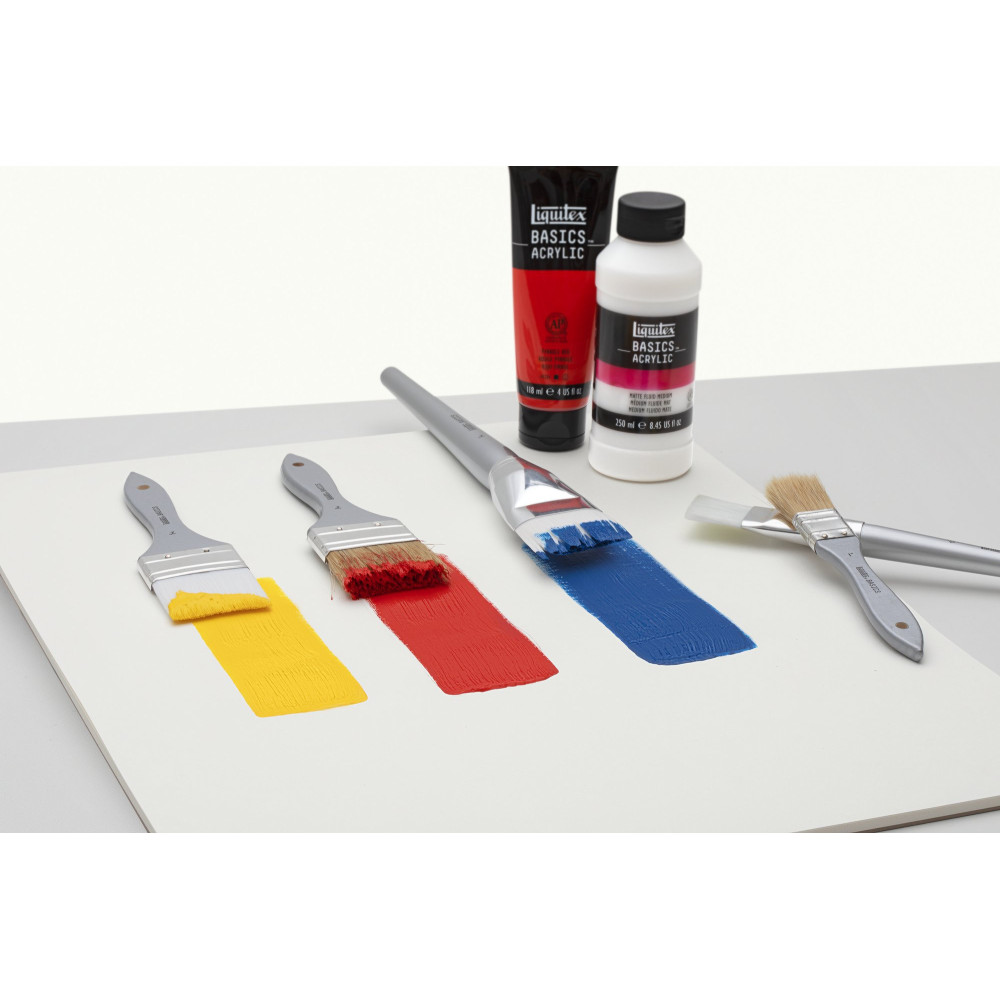 Set of flat, synthetic Basics brushes - Liquitex - 3 pcs