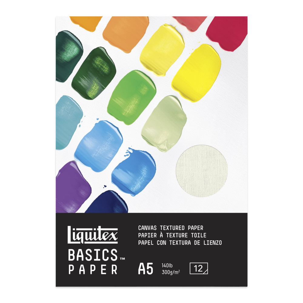 Blok do akryli Basics - Liquitex - płótno, A5, 300g, 12 ark.