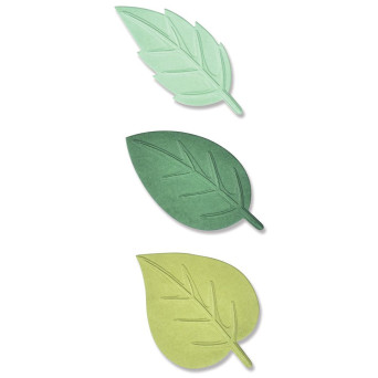 Folder do embosingu - Sizzix - Spring Leaves, 3 szt.