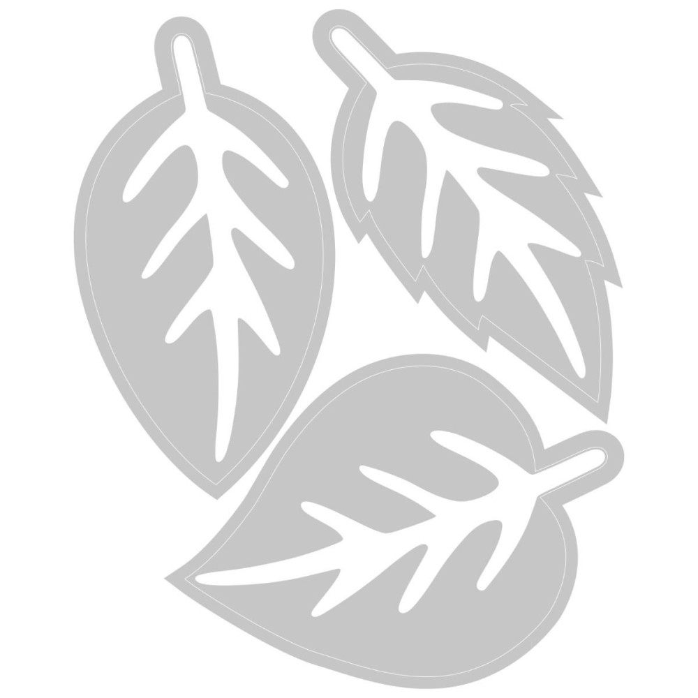 Embossing Folder Spring Leaves - Sizzix - 3 pcs