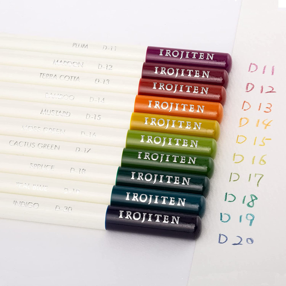 Set of color pencils Irojiten, Woodlands - Tombow - 30 pcs