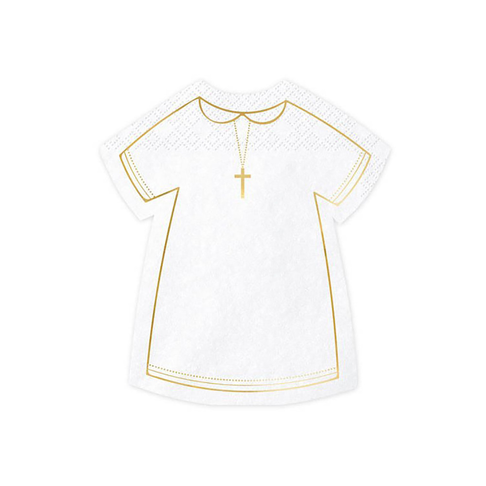 Communion alb napkins - white, 20 pcs.