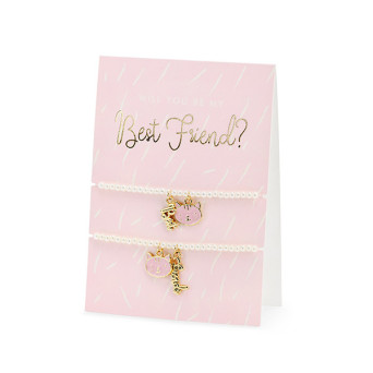 Greeting card with bracelets, Best Friend - 10,5 x 14,8 cm