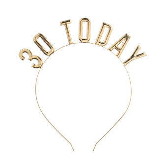 Headband 30 Today - gold