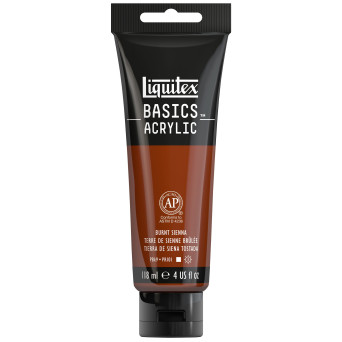 Basics Acrylic paint - Liquitex - 127, Burnt Sienna, 118 ml