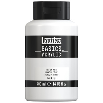 Farba akrylowa Basics Acrylic - Liquitex - 432, Titanium White, 400 ml