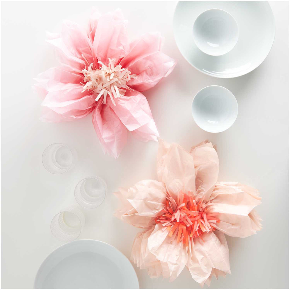 Tissue Cherry Blossom paper flowers - Rico Design - pastel, 40 cm, 2 pcs.