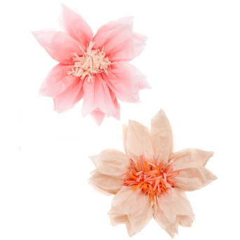 Kwiaty z bibuły Cherry Blossom - Rico Design - pastelowe, 40 cm, 2 szt.
