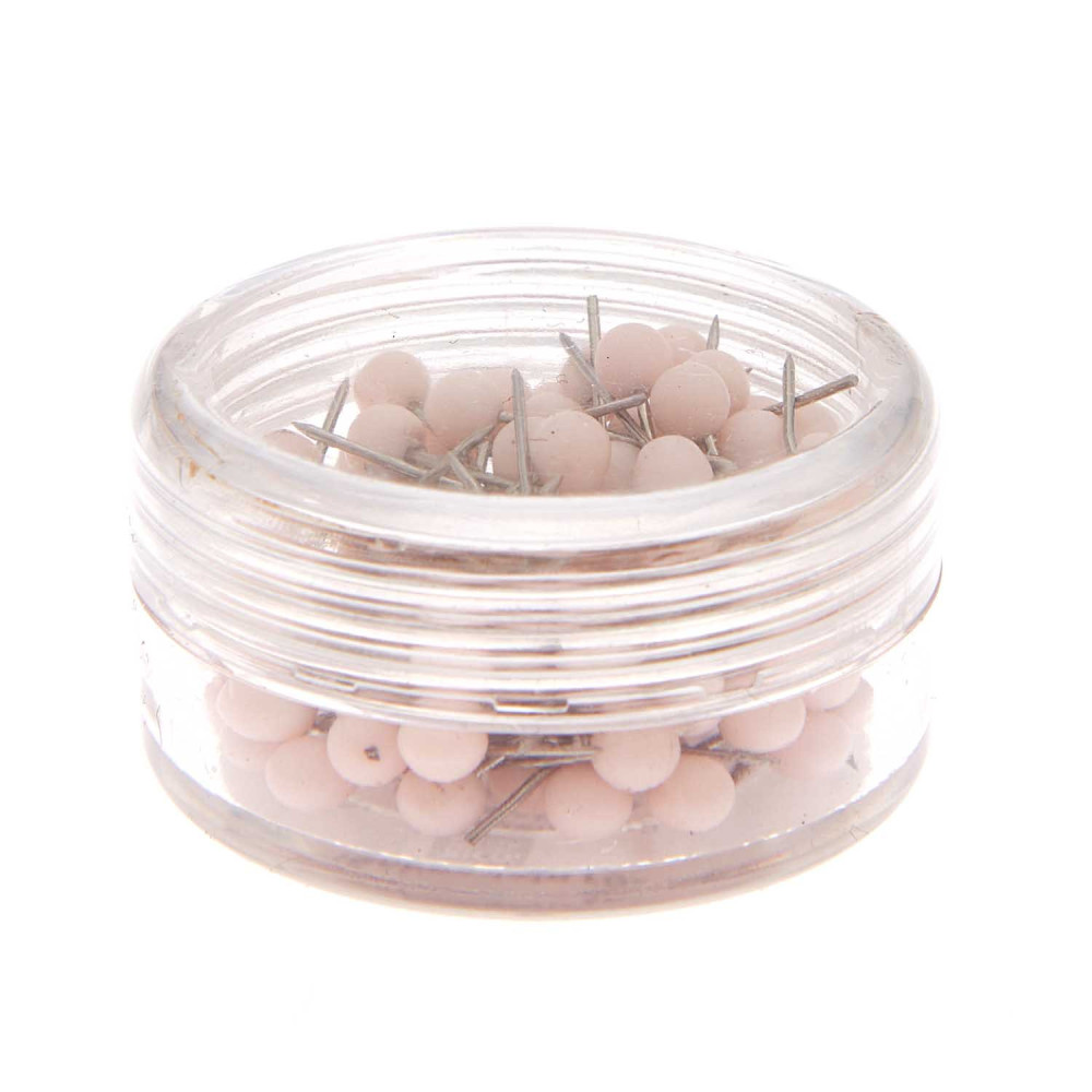 Decorative pins - Rico Design - Pink, 16 mm, 100 pcs.