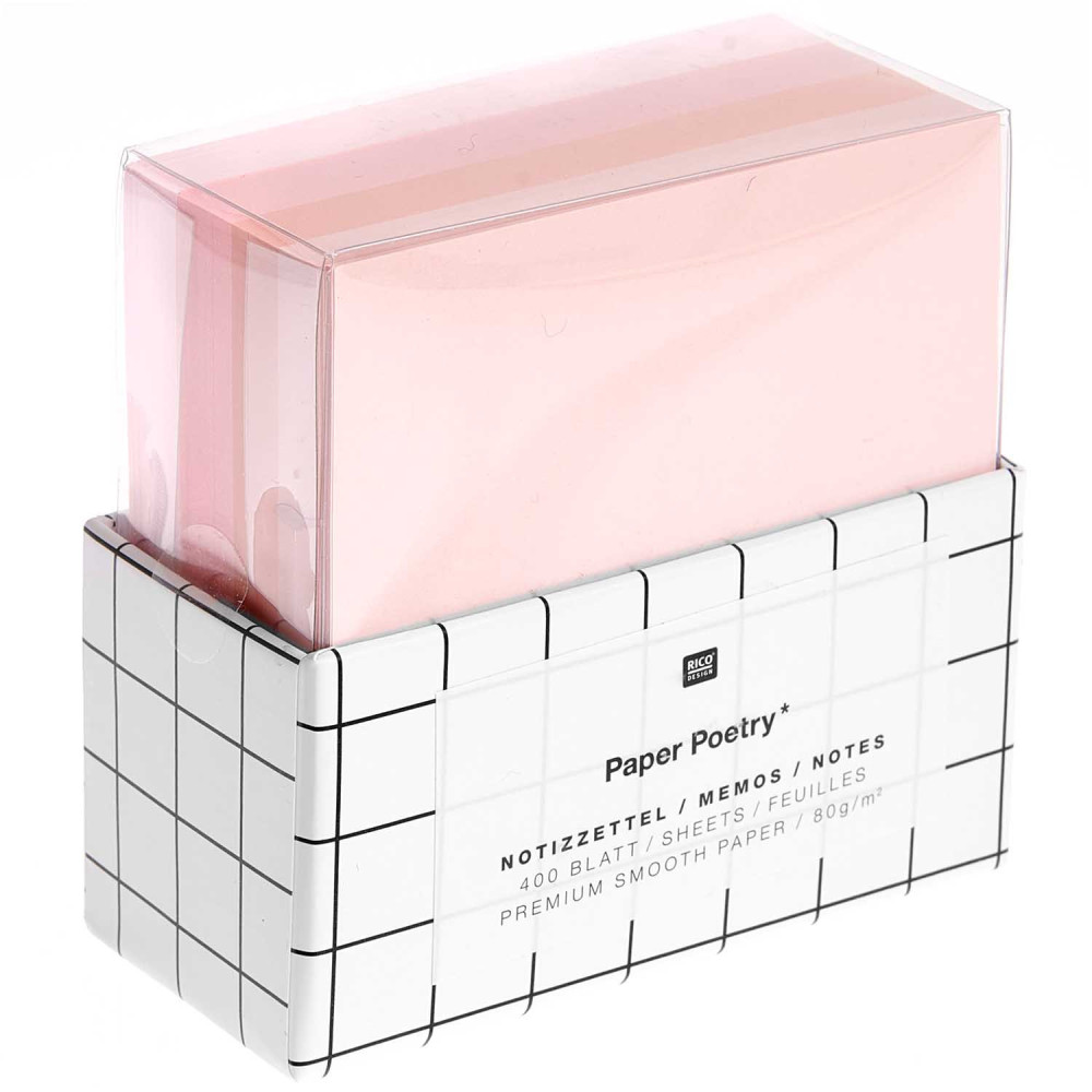 Karteczki na biurko Sakura Notes - Paper Poetry - różowe, 80 g, 400 szt.