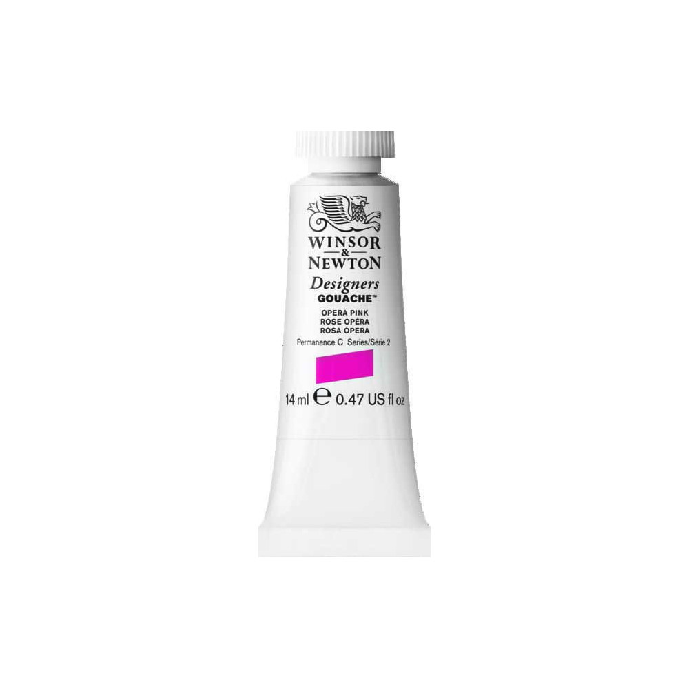 Farba gwasz Designers Gouache - Winsor & Newton - Opera Pink, 14 ml