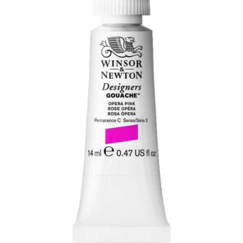 Farba gwasz Designers Gouache - Winsor & Newton - Opera Pink, 14 ml
