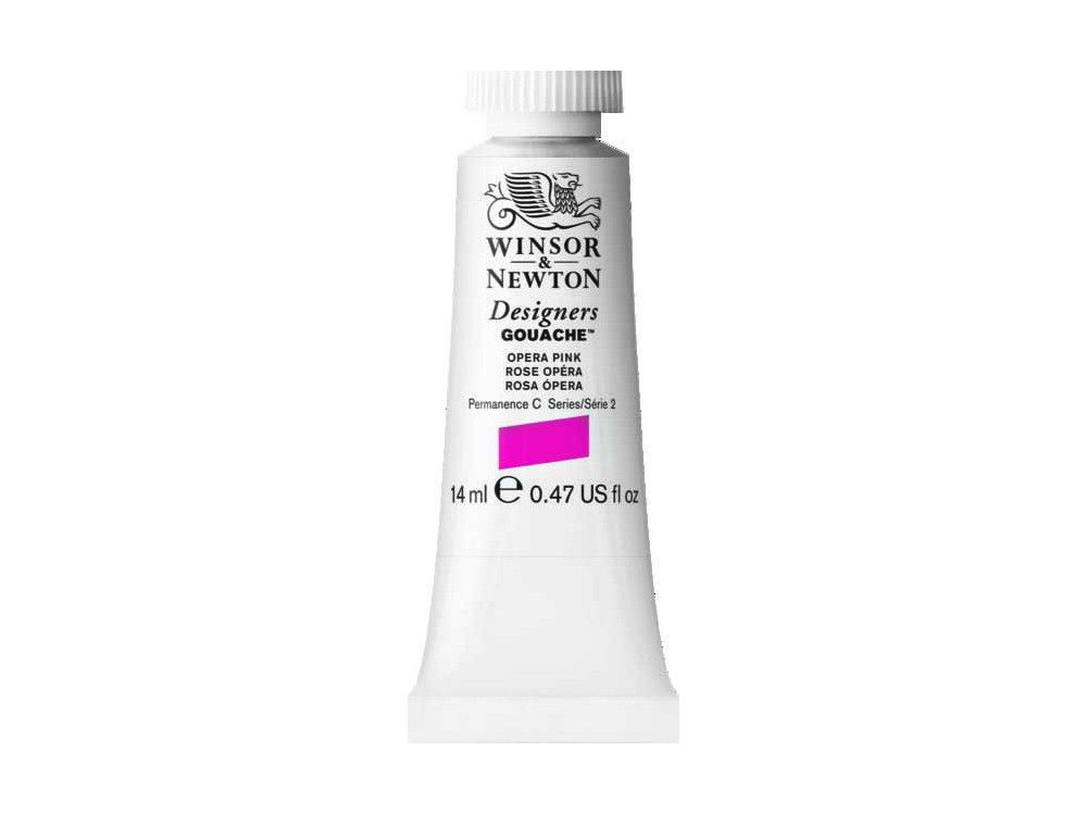 Farba gwasz Designers Gouache - Winsor & Newton - Opera Pink, 14 ml