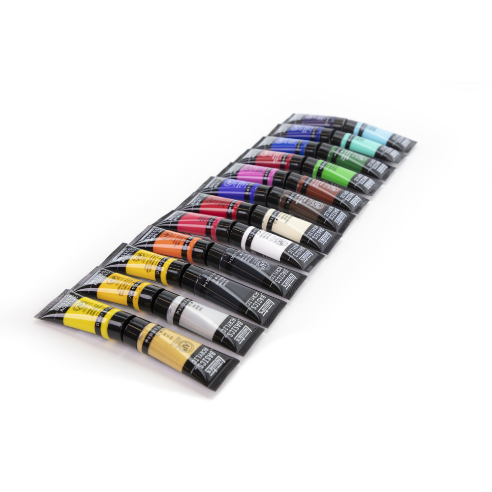 Set of Basics Acrylic paints - Liquitex - 24 colors x 22 ml