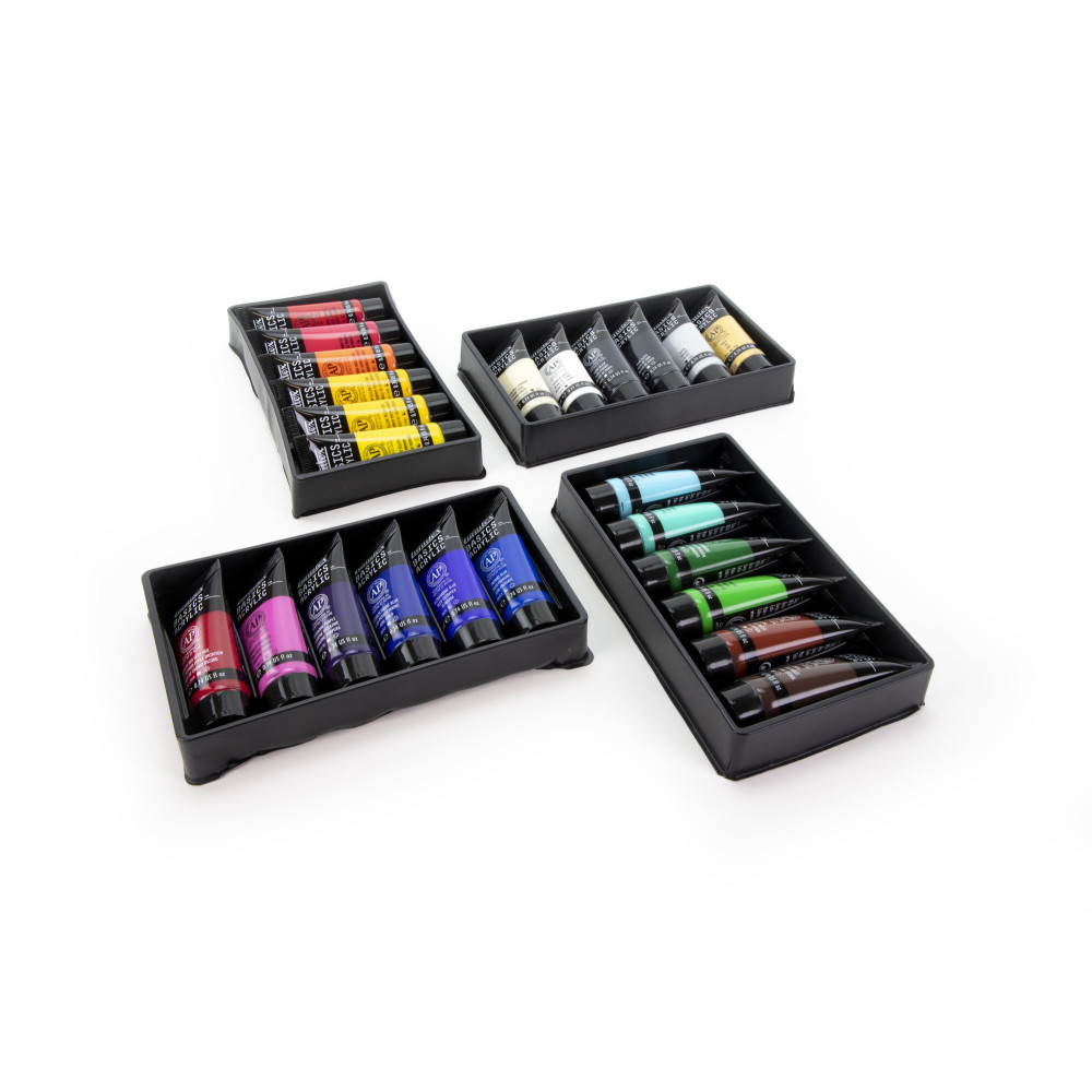 Zestaw farb akrylowych Basics Acrylic - Liquitex - 24 kolory x 22 ml
