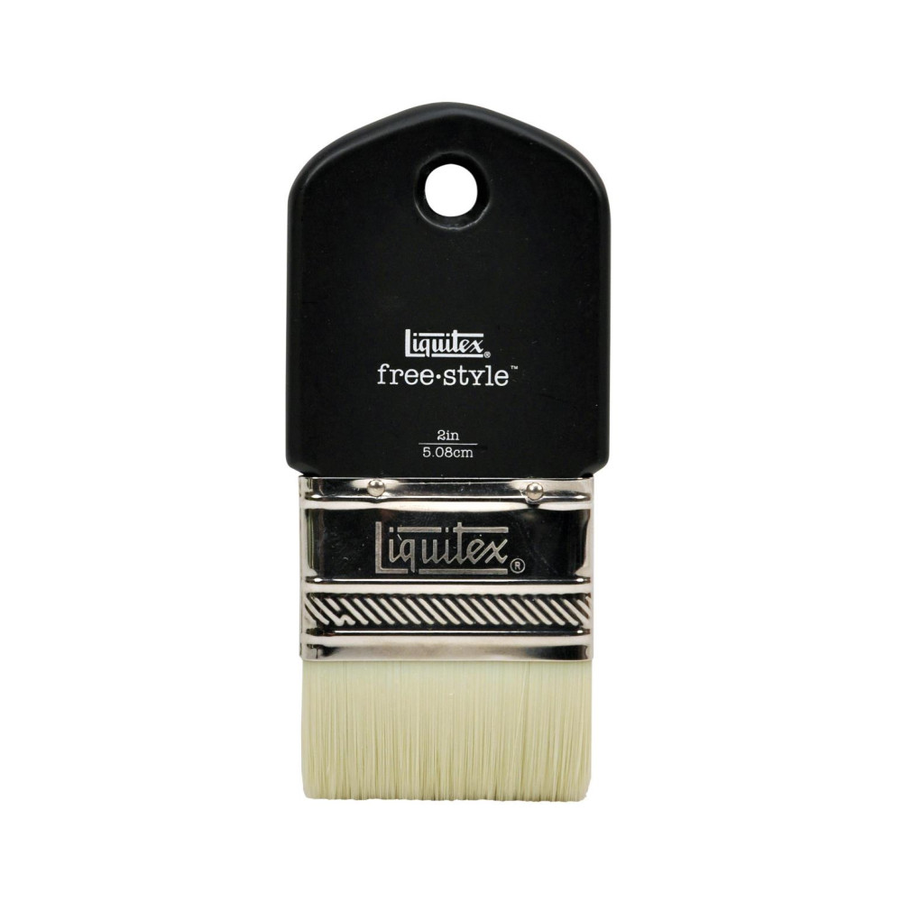 Pędzel płaski, syntetyczny free-style - Liquitex - krótka rączka, 2''
