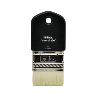 Paddle, synthetic brush free-style - Liquitex - short handle, 2''
