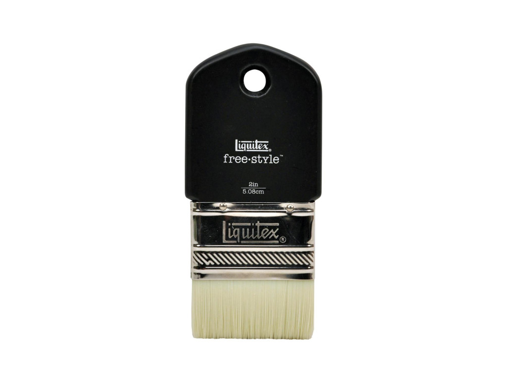 Pędzel płaski, syntetyczny free-style - Liquitex - krótka rączka, 2''